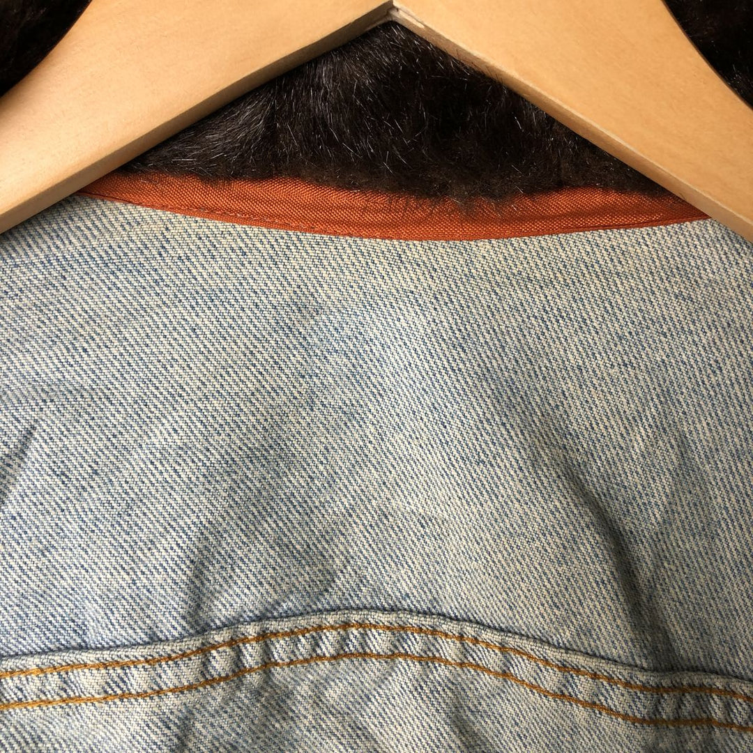 1990'S Vintage Levi's Denim Jacket, Made in the USA, Women's Size Medium unclear blue type Vintage Second Hand