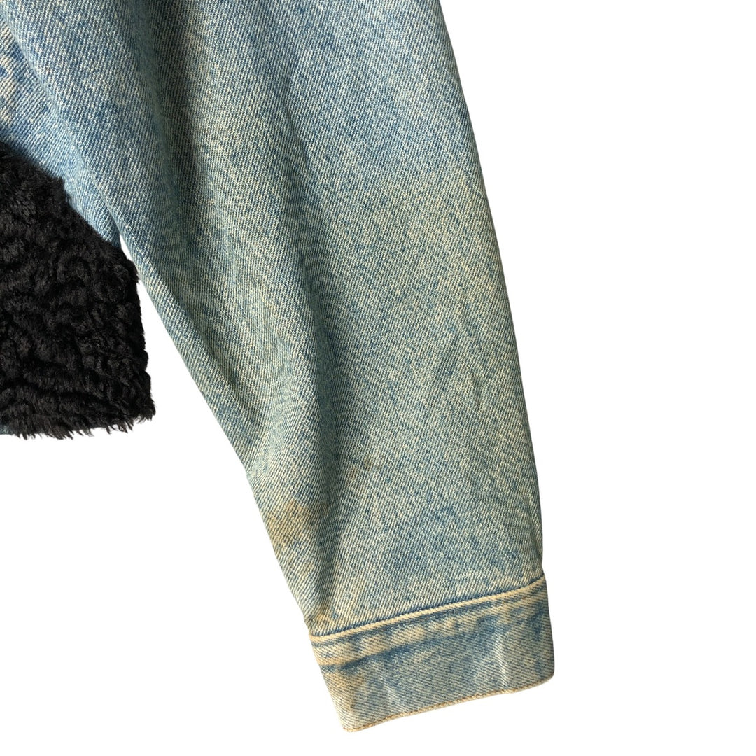 1990'S Vintage Levi's Denim Jacket, Made in the USA, Women's Size Medium unclear blue type Vintage Second Hand