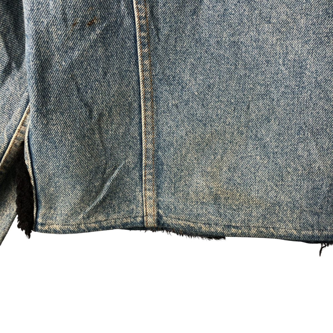 1990'S Vintage Levi's Denim Jacket, Made in the USA, Women's Size Medium unclear blue type Vintage Second Hand