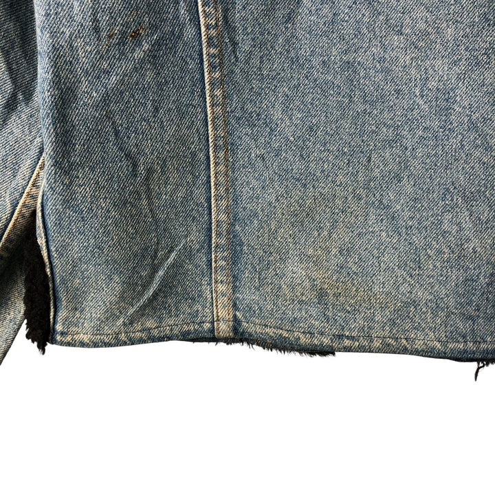 1990'S Vintage Levi's Denim Jacket, Made in the USA, Women's Size Medium unclear blue type Vintage Second Hand