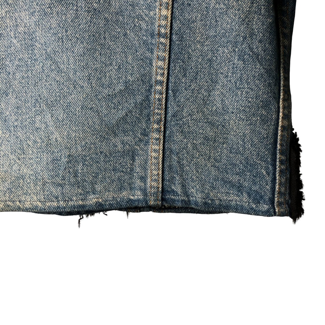 1990'S Vintage Levi's Denim Jacket, Made in the USA, Women's Size Medium unclear blue type Vintage Second Hand