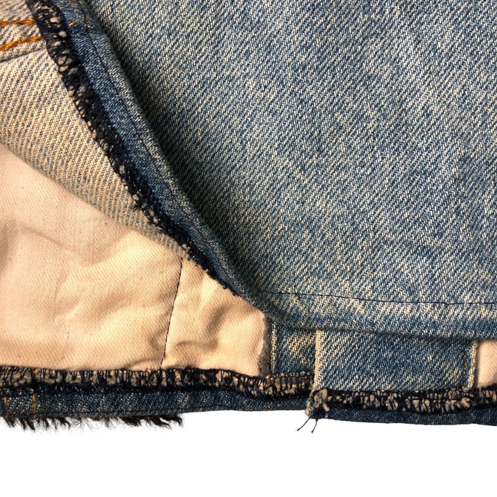 1990'S Vintage Levi's Denim Jacket, Made in the USA, Women's Size Medium unclear blue type Vintage Second Hand