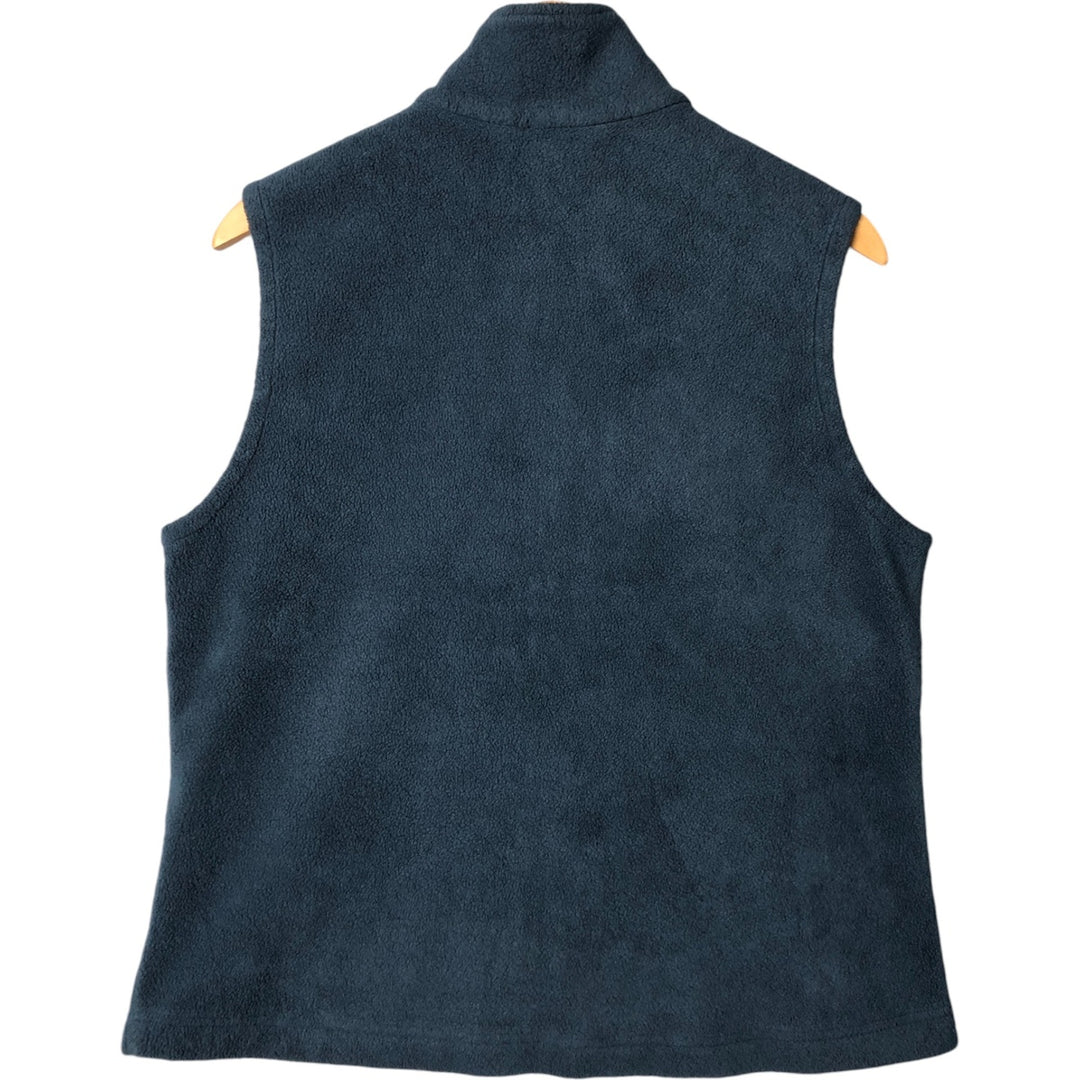 2000'S Columbia fleece vest, women's size L polyester blue type Vintage Second Hand