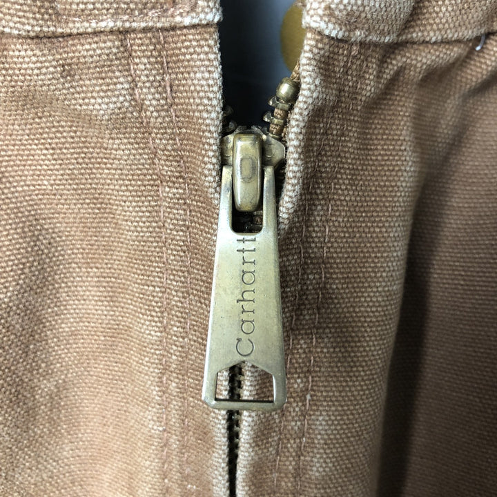 2000'S Carhartt Active Jacket, Padded Duck Full-Zip Hoodie, Women's, Size XL cotton brown type Vintage Second Hand