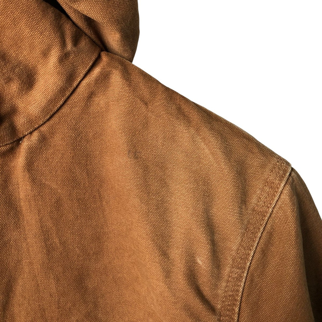 2000'S Carhartt Active Jacket, Padded Duck Full-Zip Hoodie, Women's, Size XL cotton brown type Vintage Second Hand