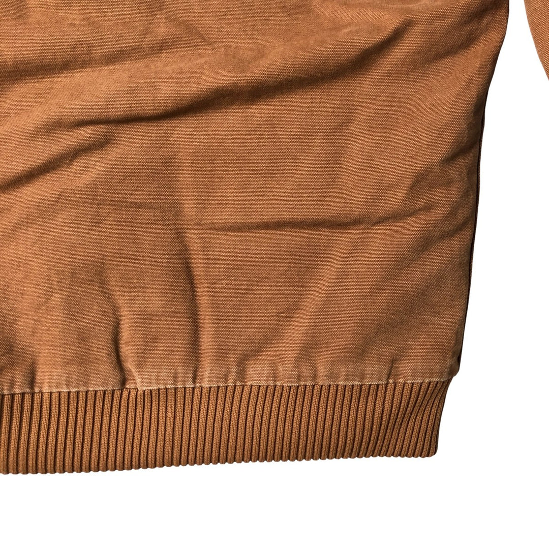 2000'S Carhartt Active Jacket, Padded Duck Full-Zip Hoodie, Women's, Size XL cotton brown type Vintage Second Hand