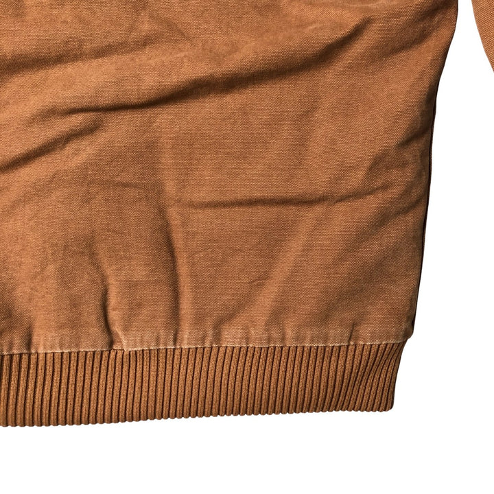 2000'S Carhartt Active Jacket, Padded Duck Full-Zip Hoodie, Women's, Size XL cotton brown type Vintage Second Hand