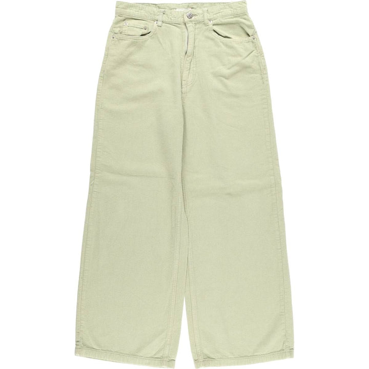 BDG Flare Cut Corduroy Pants, Women's Size L (W29) cotton Khaki type sage green Vintage Second Hand