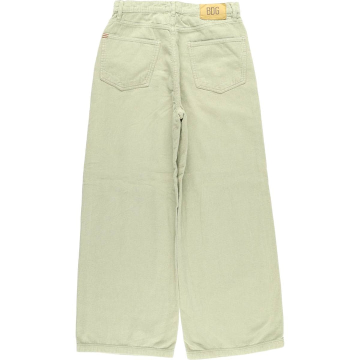 BDG Flare Cut Corduroy Pants, Women's Size L (W29) cotton Khaki type sage green Vintage Second Hand