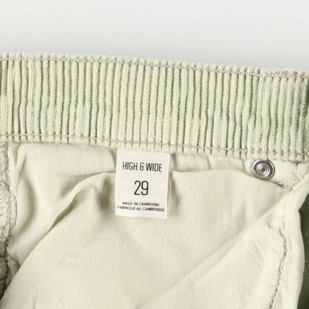 BDG Flare Cut Corduroy Pants, Women's Size L (W29) cotton Khaki type sage green Vintage Second Hand