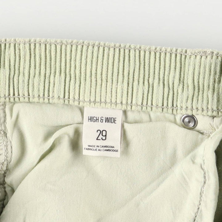 BDG Flare Cut Corduroy Pants, Women's Size L (W29) cotton Khaki type sage green Vintage Second Hand