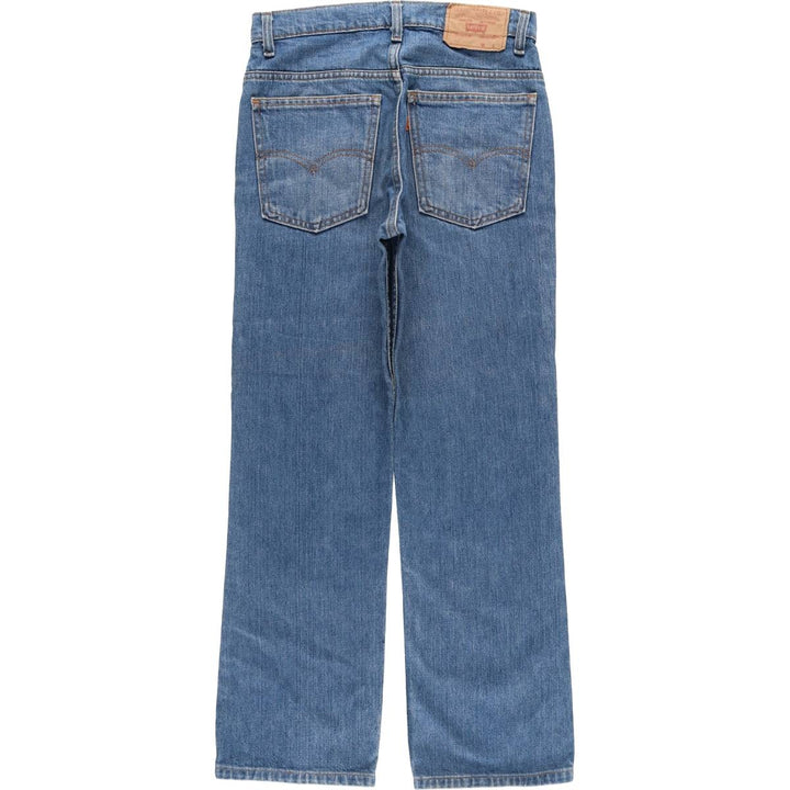 Vintage 1990'S Levi's 519-0217 Orange Tab Tapered Denim Pants, Made in USA, Women's Size L (W29) cotton blue type Vintage Second Hand