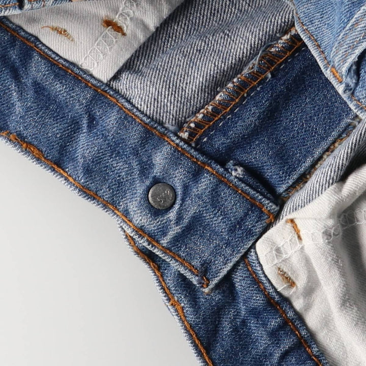 Vintage 1990'S Levi's 519-0217 Orange Tab Tapered Denim Pants, Made in USA, Women's Size L (W29) cotton blue type Vintage Second Hand