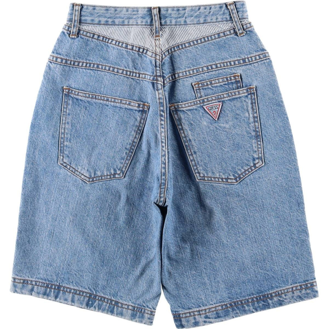 Vintage 80s-90'S Guess denim shorts, made in the USA, women's size M (w26). cotton blue type Vintage Second Hand