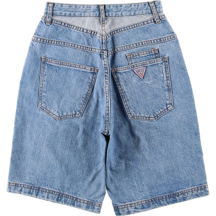 Vintage 80s-90'S Guess denim shorts, made in the USA, women's size M (w26). cotton blue type Vintage Second Hand