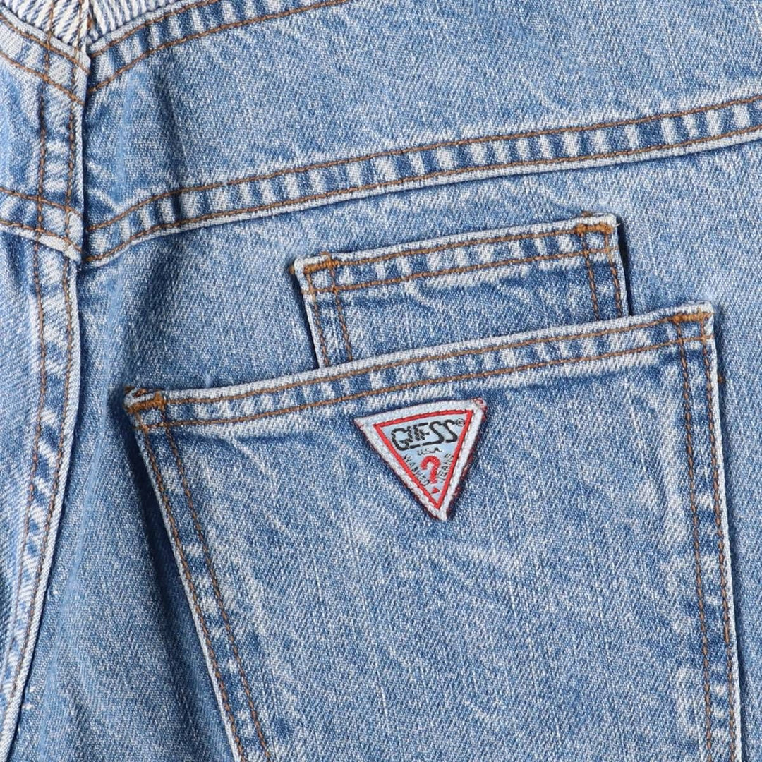 Vintage 80s-90'S Guess denim shorts, made in the USA, women's size M (w26). cotton blue type Vintage Second Hand