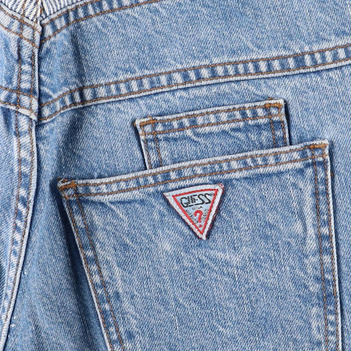 Vintage 80s-90'S Guess denim shorts, made in the USA, women's size M (w26). cotton blue type Vintage Second Hand