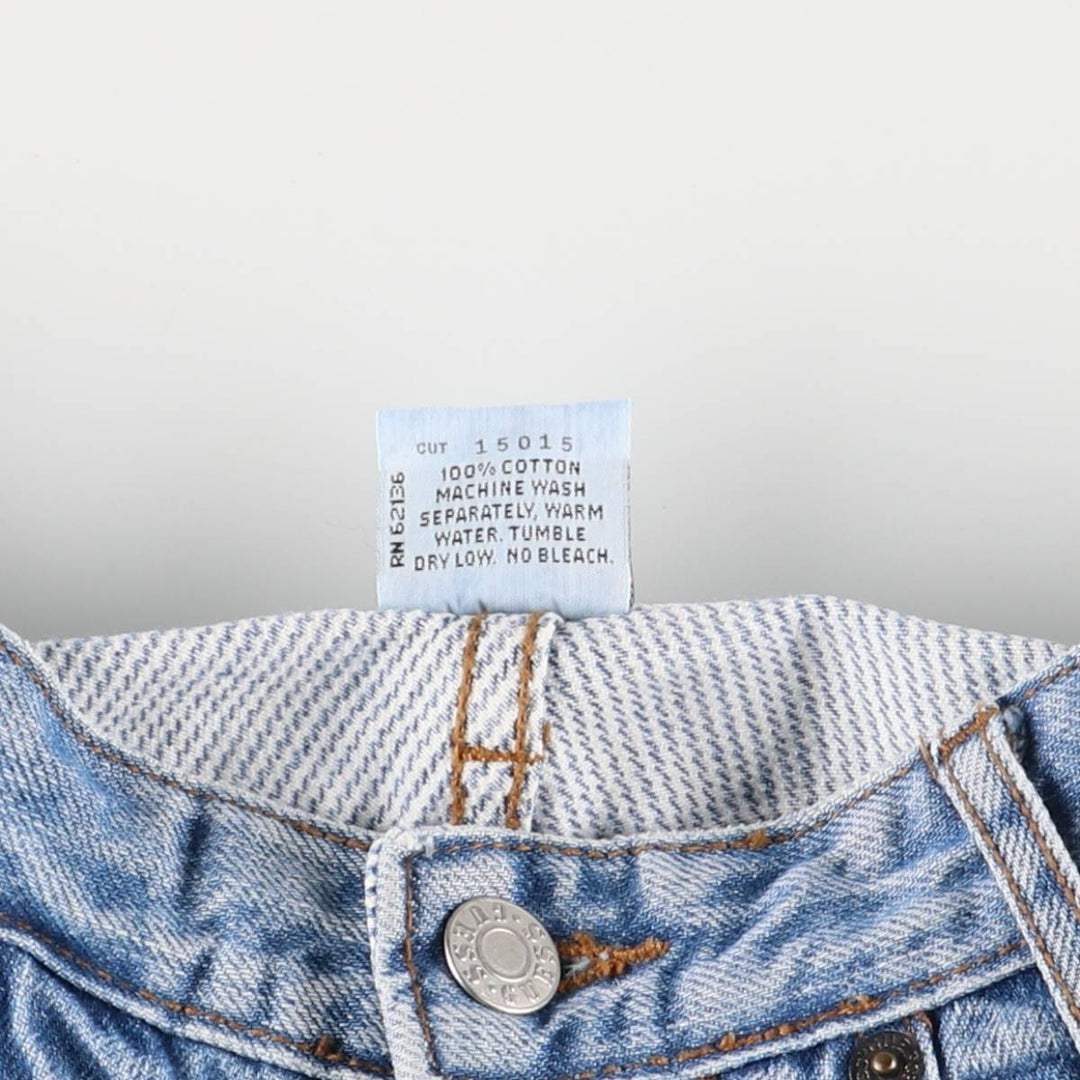 Vintage 80s-90'S Guess denim shorts, made in the USA, women's size M (w26). cotton blue type Vintage Second Hand