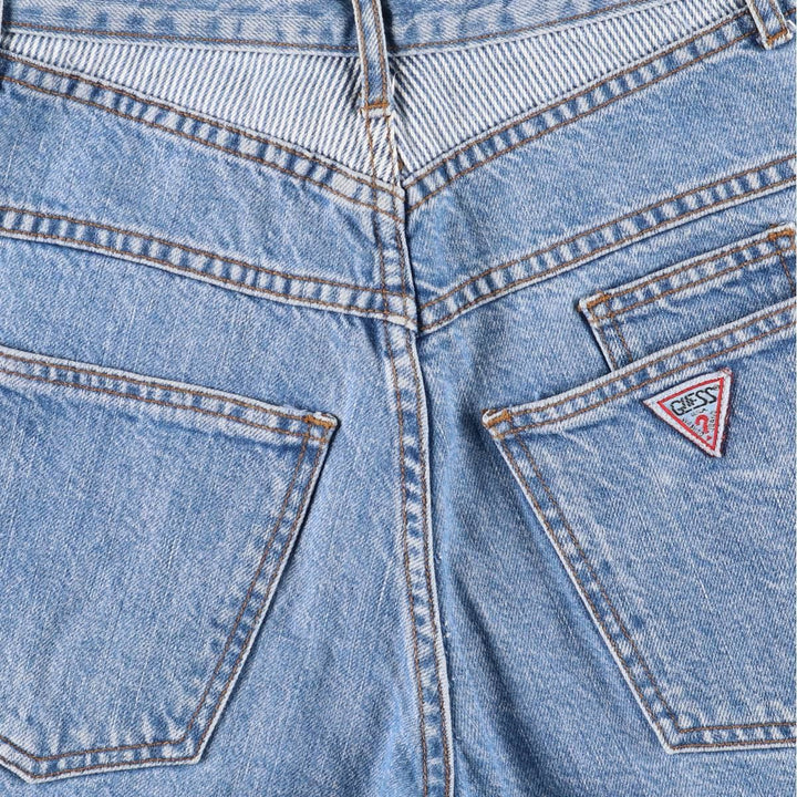 Vintage 80s-90'S Guess denim shorts, made in the USA, women's size M (w26). cotton blue type Vintage Second Hand