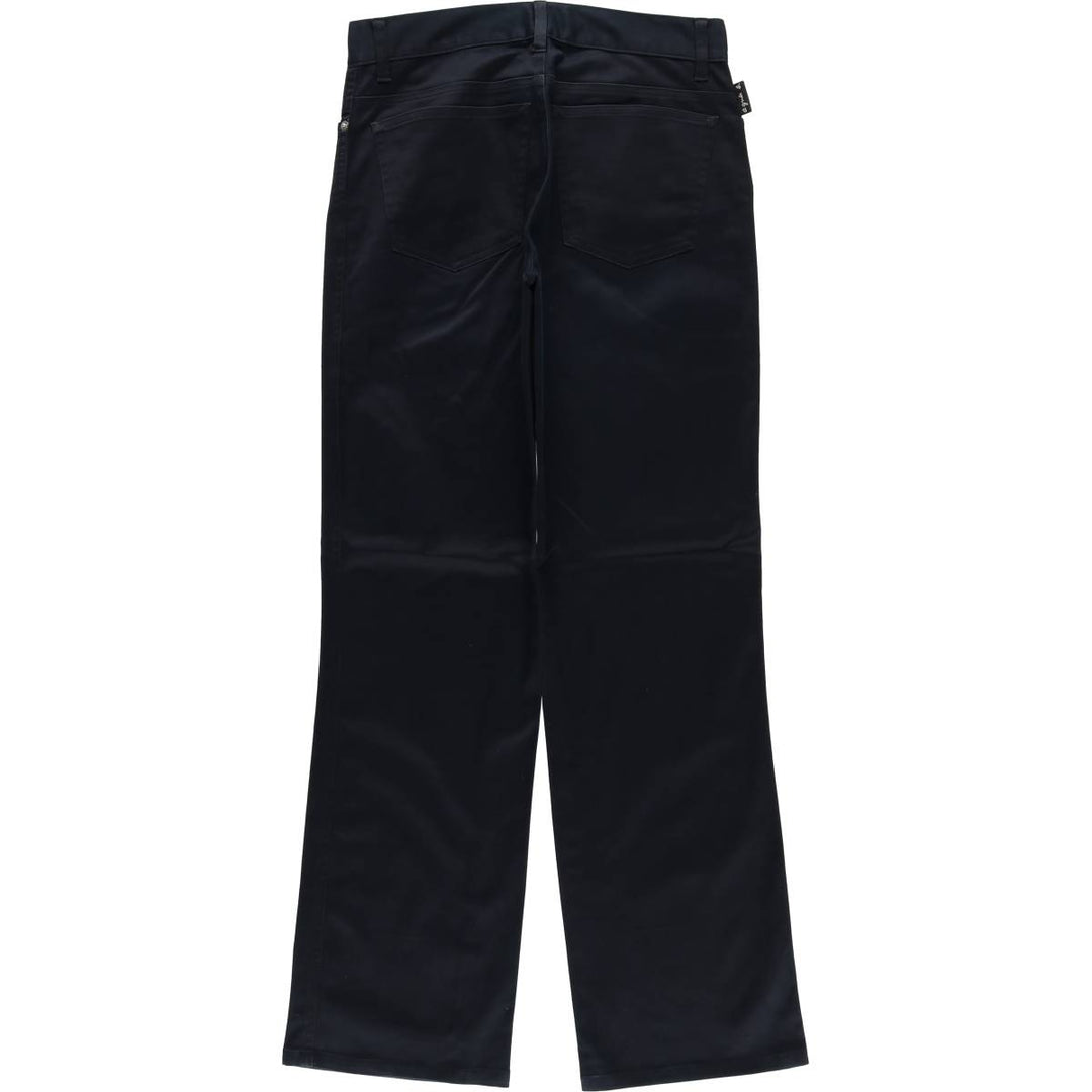 agnes b. PARIS bootcut flare pants, made in France, women's size L (w29) cotton black type Vintage Second Hand