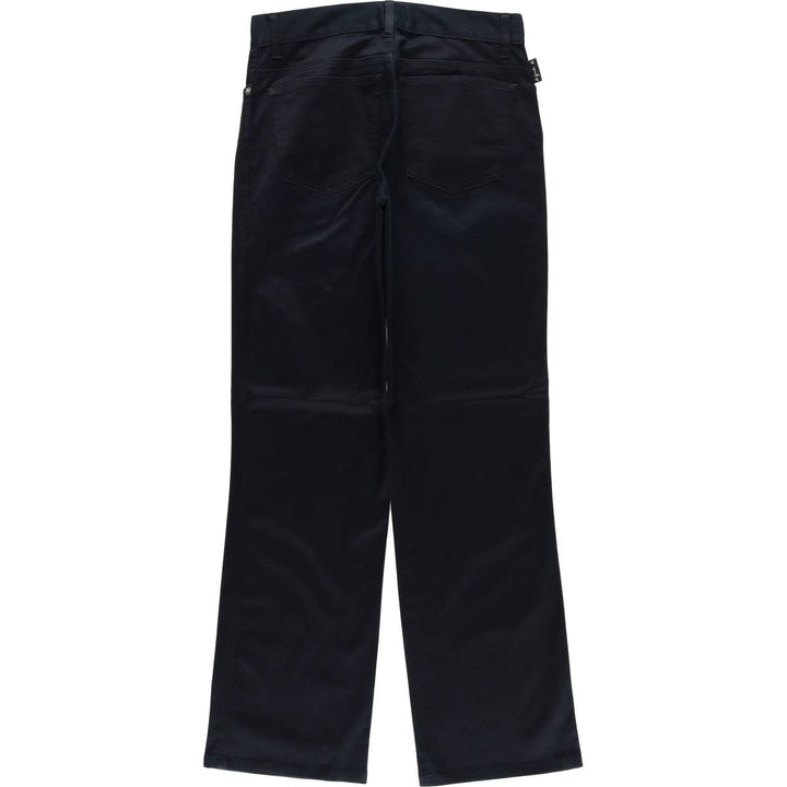 agnes b. PARIS bootcut flare pants, made in France, women's size L (w29) cotton black type Vintage Second Hand