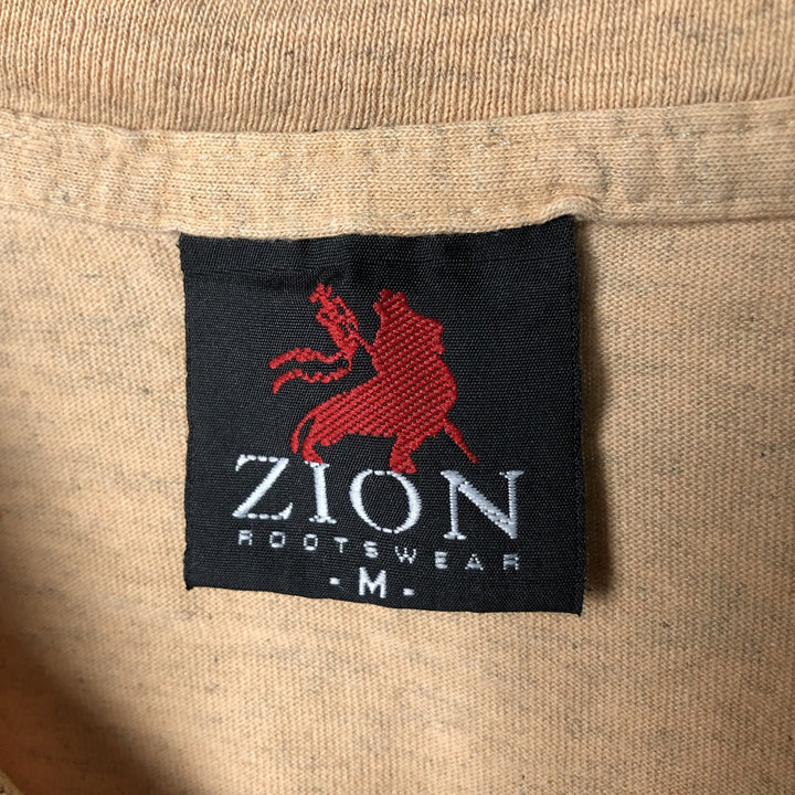 2000'S PETER TOSH band T-shirt, Made in USA, Men's Size M cotton beige type brown Vintage Second Hand