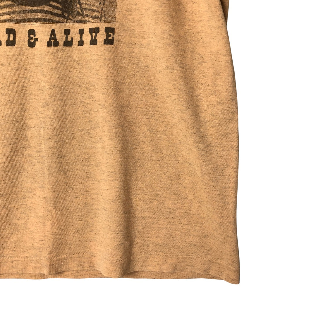 2000'S PETER TOSH band T-shirt, Made in USA, Men's Size M cotton beige type brown Vintage Second Hand