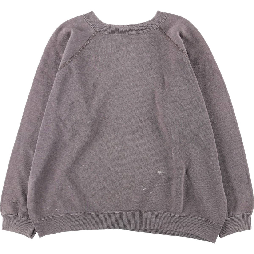 Hanes plain blank sweatshirt, made in the USA, men's size M cotton gray type Vintage Second Hand