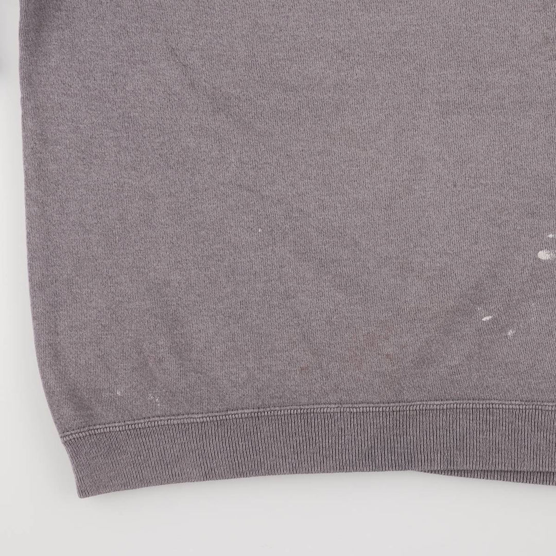 Hanes plain blank sweatshirt, made in the USA, men's size M cotton gray type Vintage Second Hand