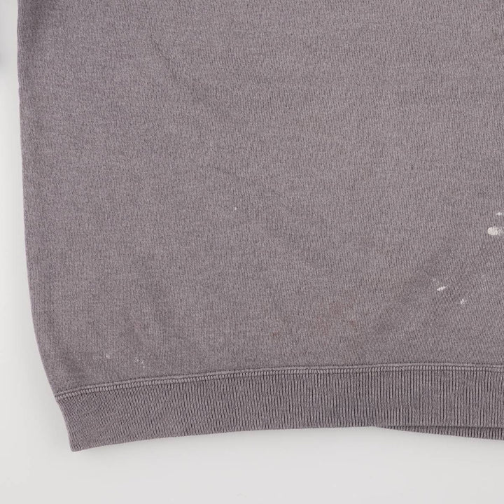 Hanes plain blank sweatshirt, made in the USA, men's size M cotton gray type Vintage Second Hand