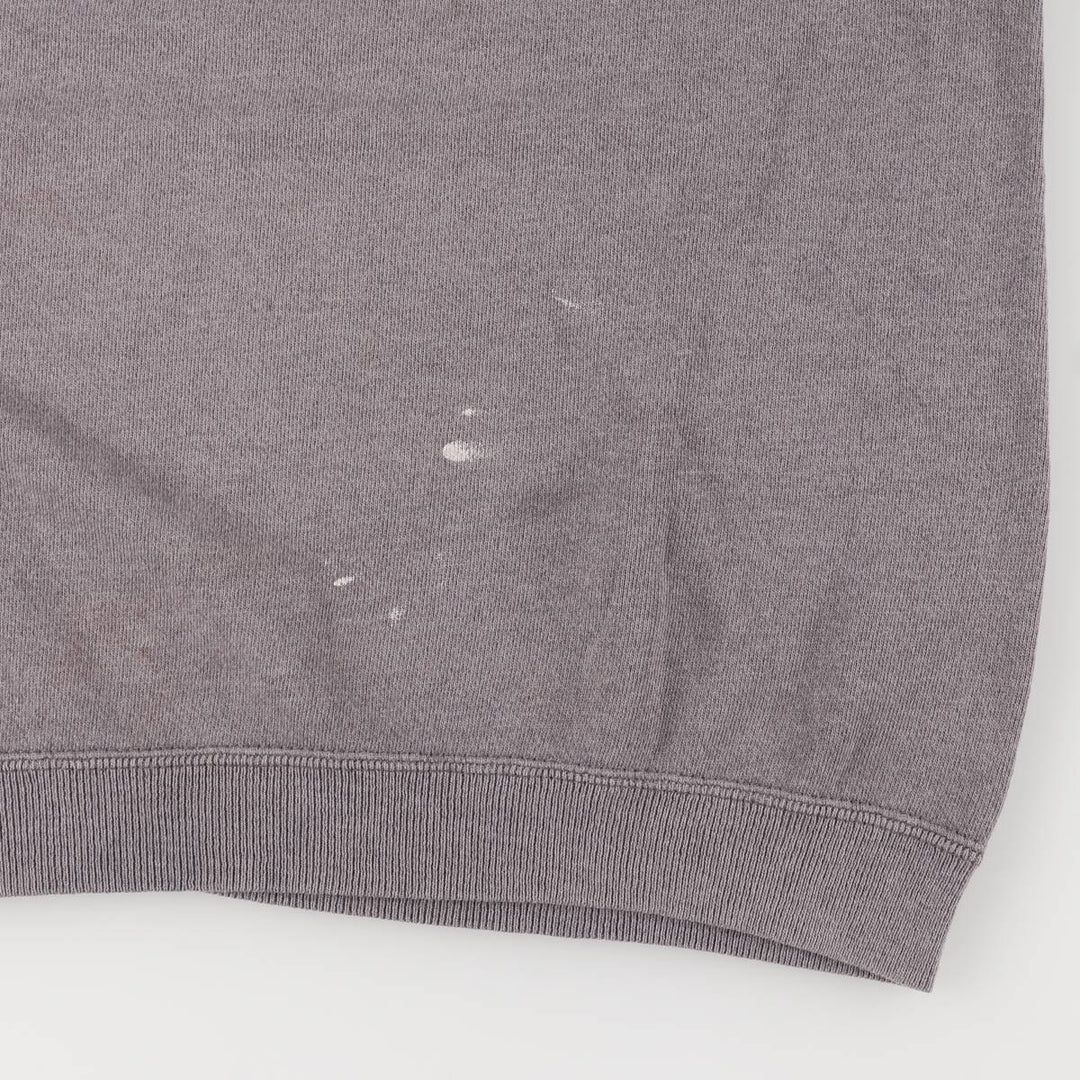 Hanes plain blank sweatshirt, made in the USA, men's size M cotton gray type Vintage Second Hand