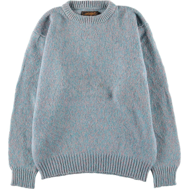 Vintage 80s-90'S Eddie Bauer wool knit sweater with black tag, size M, women's wool Blue type light blue Vintage Second Hand