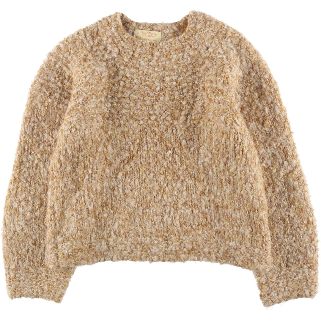 Vintage 60s-70'S Addie Walser knit sweater, size M, women's unclear beige type brown Vintage Second Hand