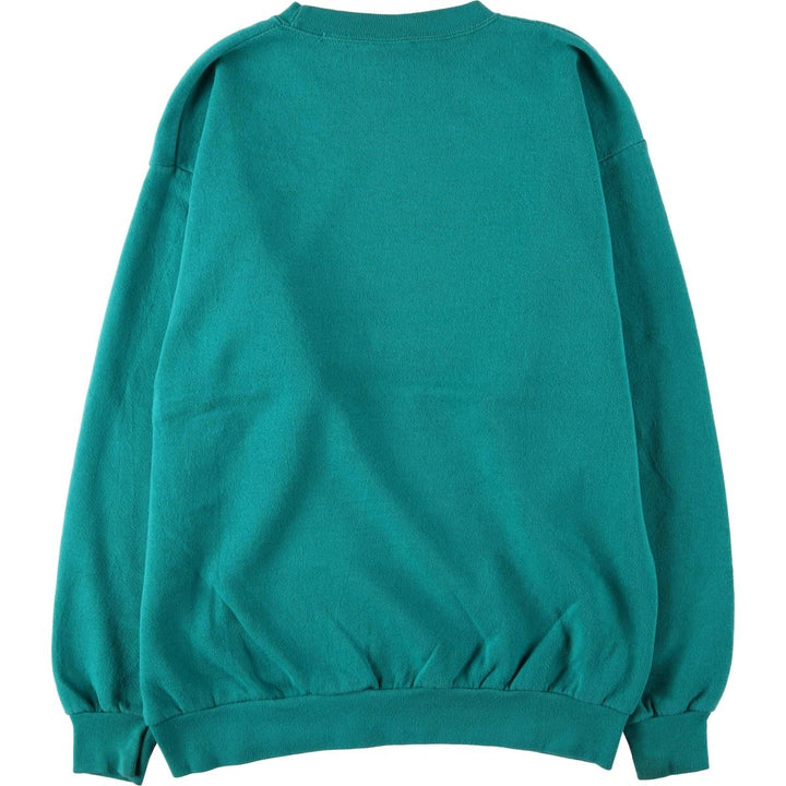 Vintage 90'S Disney Designs Minnie Mouse character sweatshirt, Made in USA, Women's XL polyester turquoise blue Vintage Second Hand