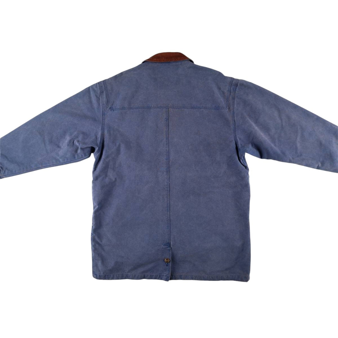 Vintage 1980'S Ralph Lauren Chaps Duck Hunting Jacket, Men's Size L cotton navy blue type Vintage Second Hand