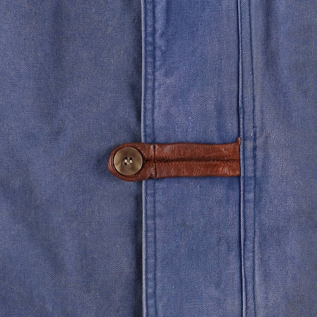 Vintage 1980'S Ralph Lauren Chaps Duck Hunting Jacket, Men's Size L cotton navy blue type Vintage Second Hand