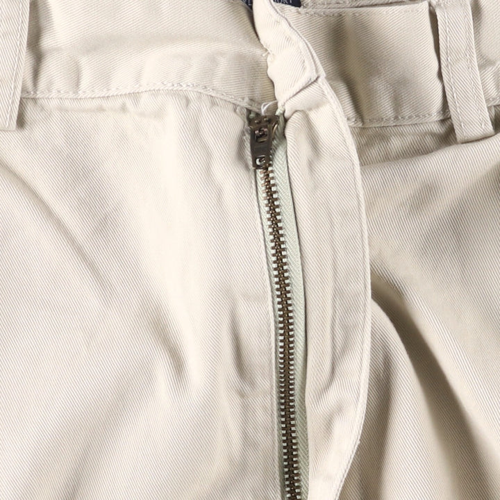 Ralph Lauren POLO by Ralph Lauren TYLER SHORT Two-pleat chino shorts, short pants, men's size W36 cotton Beige type Vintage Second Hand