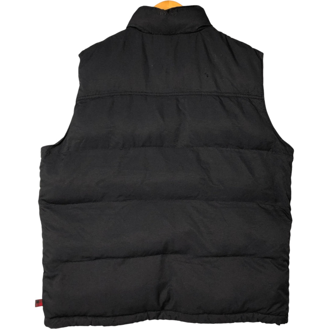 WOOLRICH Men's Padded Vest (Size L) Nylon black type Vintage Second Hand