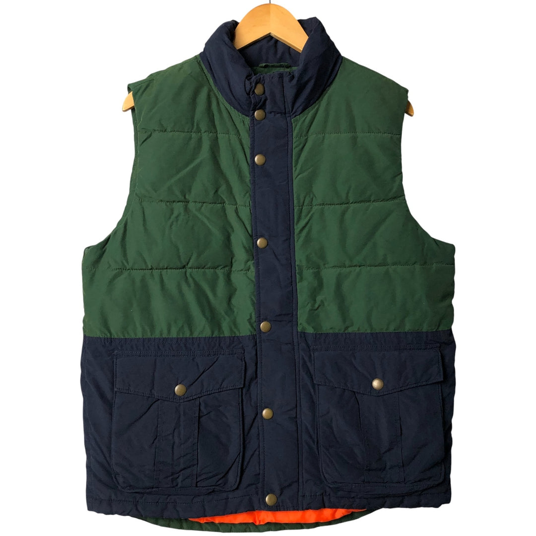 2000'S GAP PRIMALOFT padded vest, men's size M cotton navy blue type Vintage Second Hand