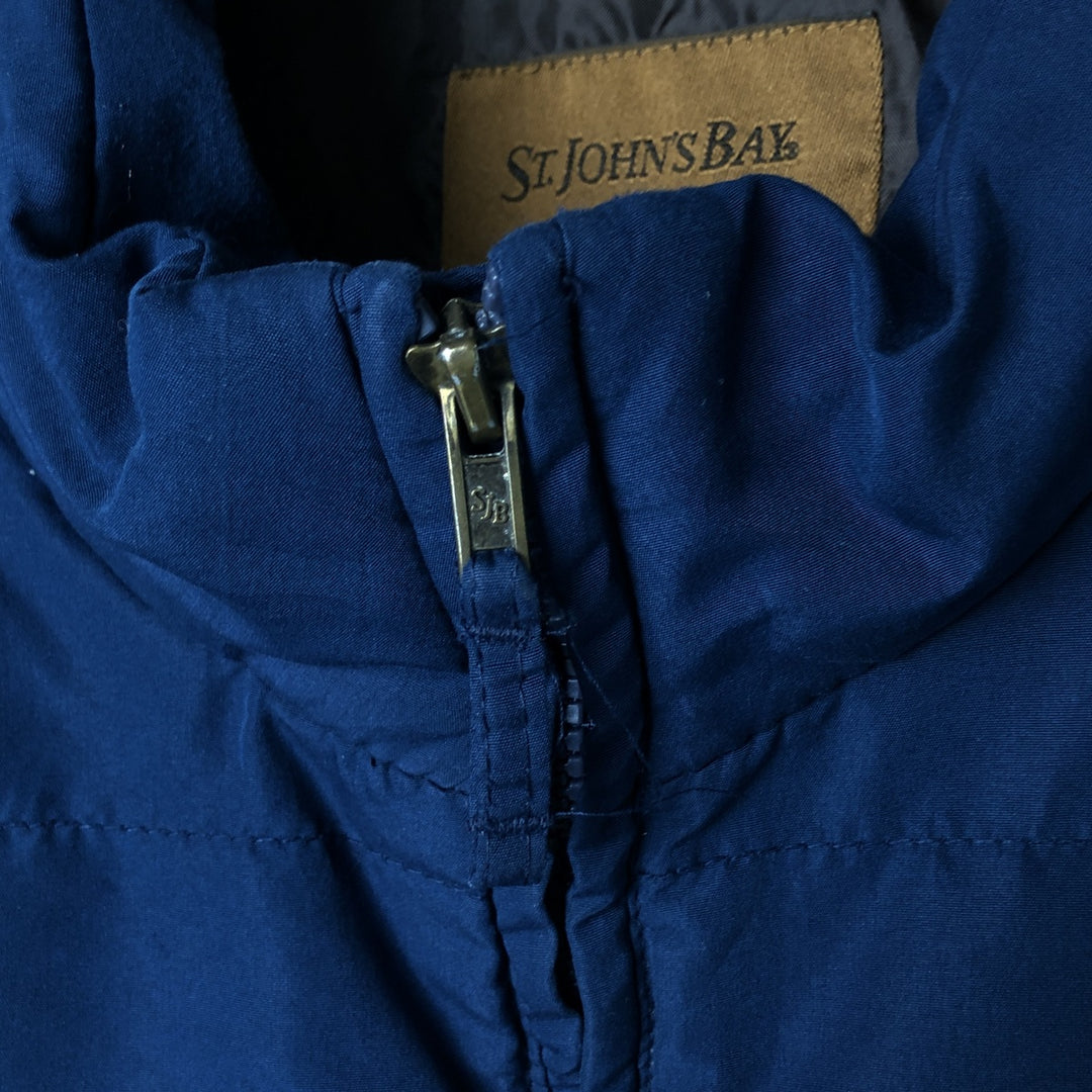 90s-00'S Vintage St. John's Bay Padded Vest, Men's XL polyester navy blue type Vintage Second Hand