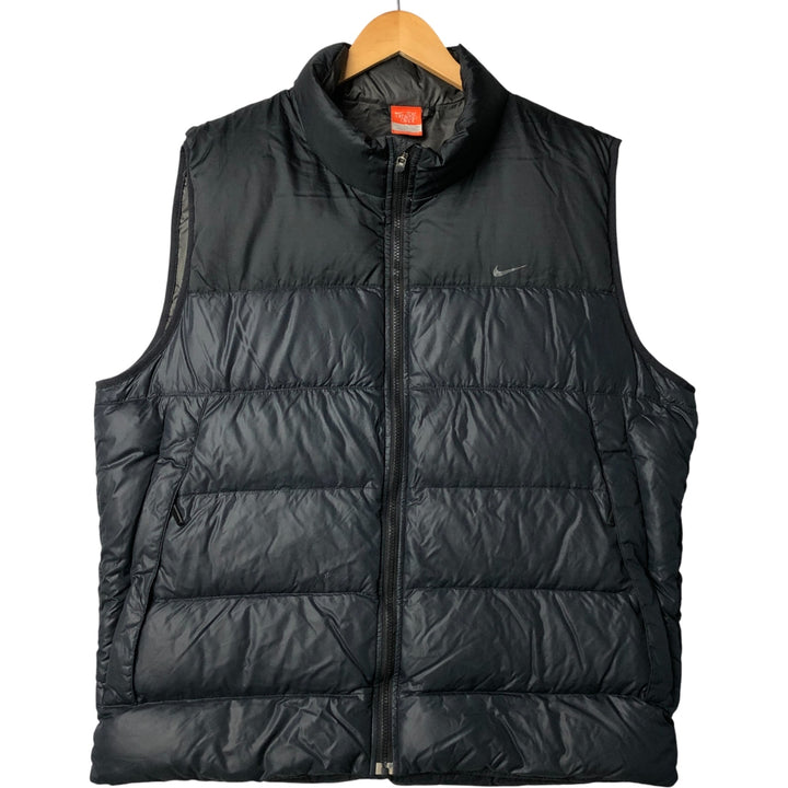 Nike 550 Fill Power Down Vest, Men's XL polyester black type Vintage Second Hand