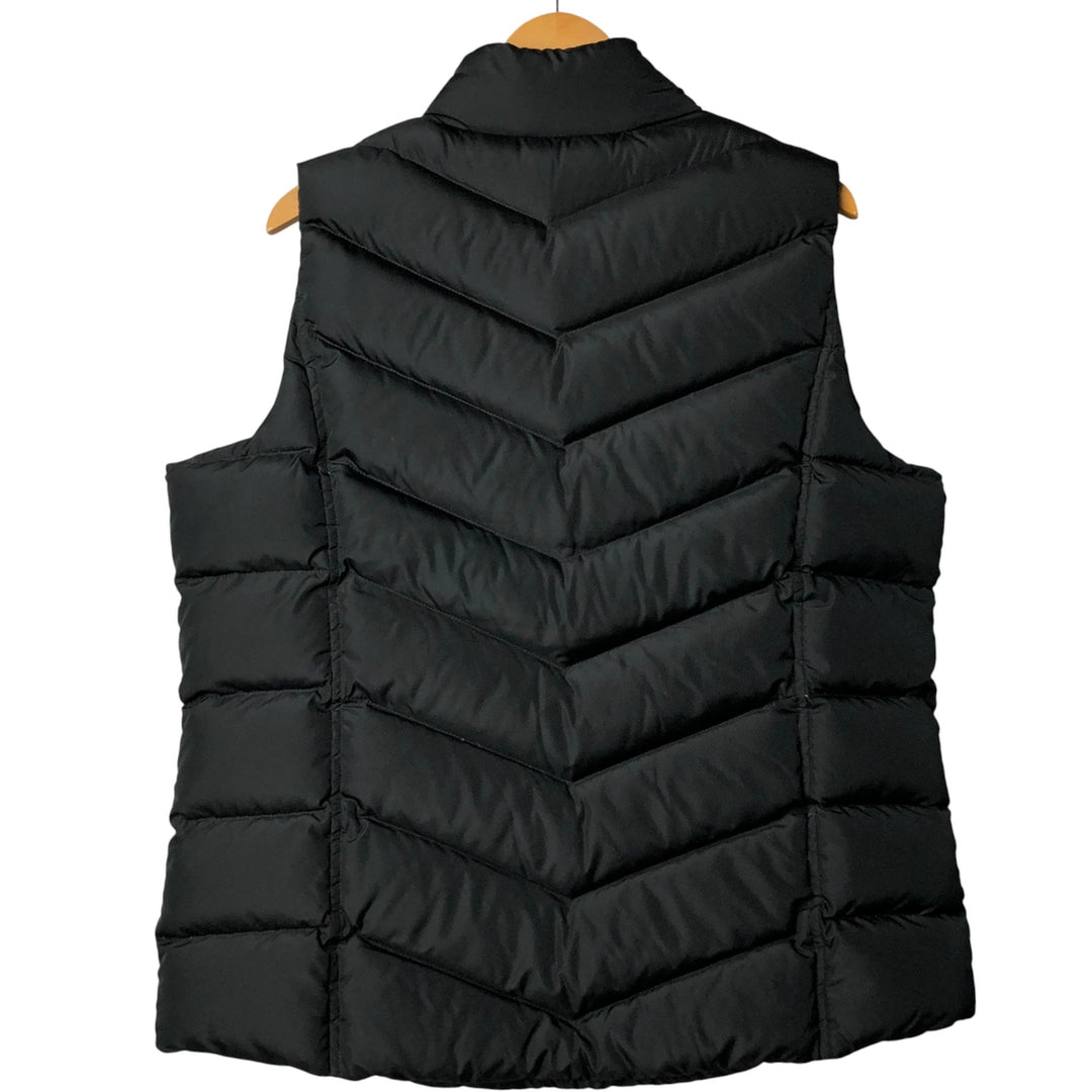 LANDS' END Down Vest Men's XL polyester black type Vintage Second Hand
