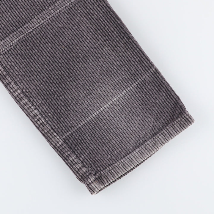 VERTUS Wide Ribbed Corduroy Cargo Pants, Women's Size L (W28) cotton gray type Vintage Second Hand