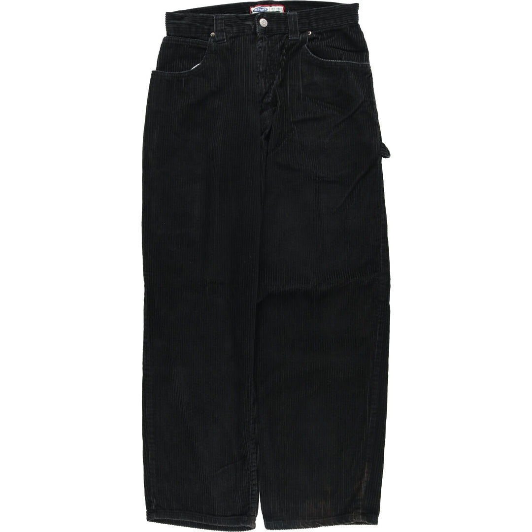 00'S Old Navy OLD NAVY BLUE JEANS wide wale corduroy pants, women's size L (w29) cotton black type Vintage Second Hand