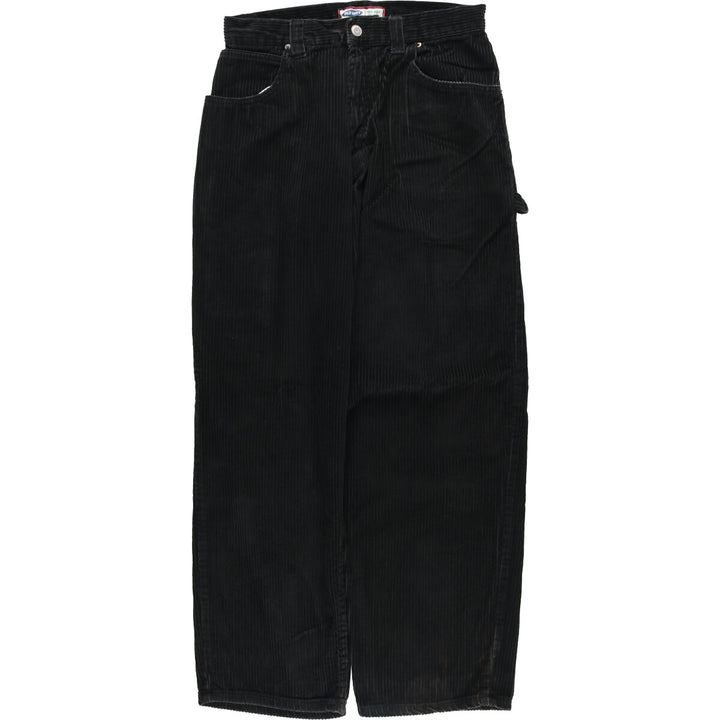 00'S Old Navy OLD NAVY BLUE JEANS wide wale corduroy pants, women's size L (w29) cotton black type Vintage Second Hand