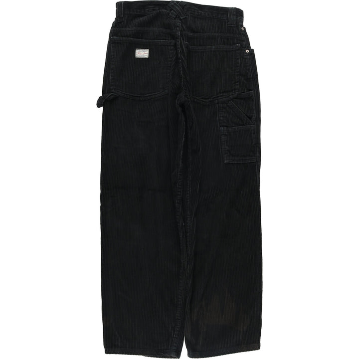 00'S Old Navy OLD NAVY BLUE JEANS wide wale corduroy pants, women's size L (w29) cotton black type Vintage Second Hand