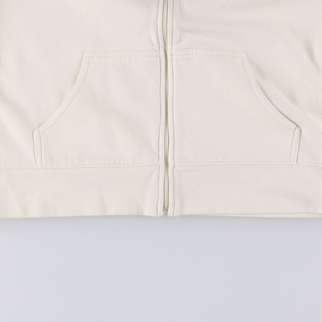 Harley-Davidson Women's Full-Zip Hoodie (XL) cotton pale white type Vintage Second Hand