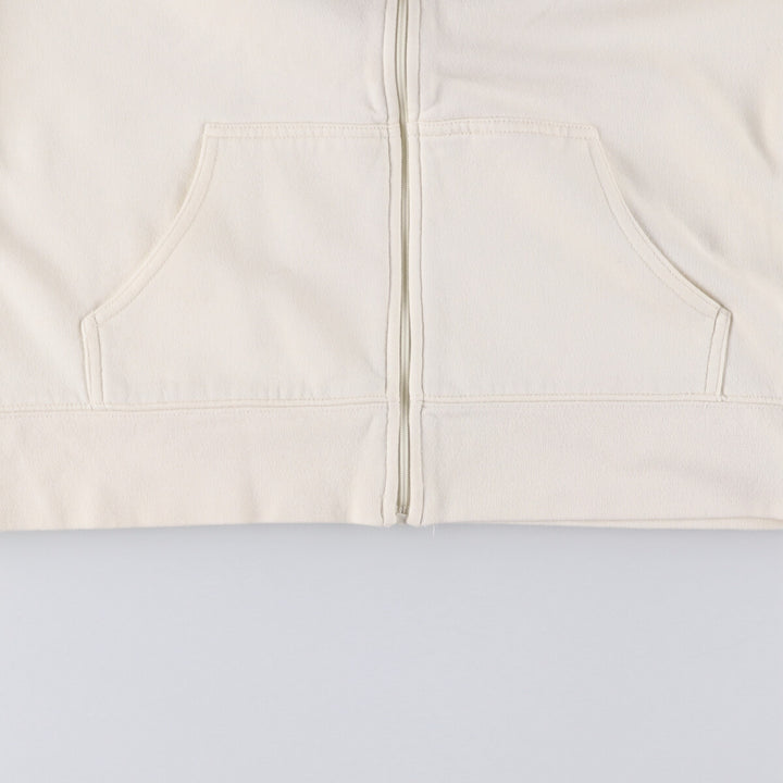 Harley-Davidson Women's Full-Zip Hoodie (XL) cotton pale white type Vintage Second Hand