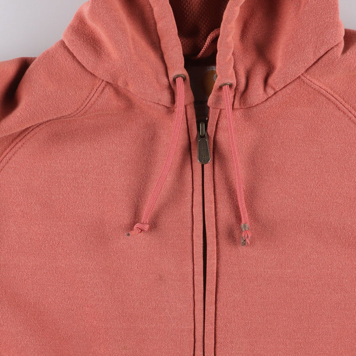 Carhartt FOR WOMEN Sweatshirt Full Zip Hoodie, Women's Size M cotton orange type Vintage Second Hand
