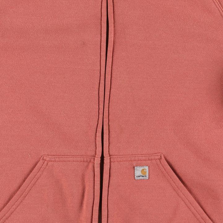 Carhartt FOR WOMEN Sweatshirt Full Zip Hoodie, Women's Size M cotton orange type Vintage Second Hand